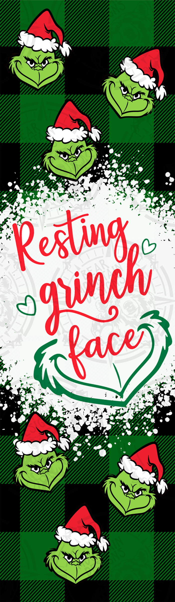 Resting Grinch Face - Pen Wrap