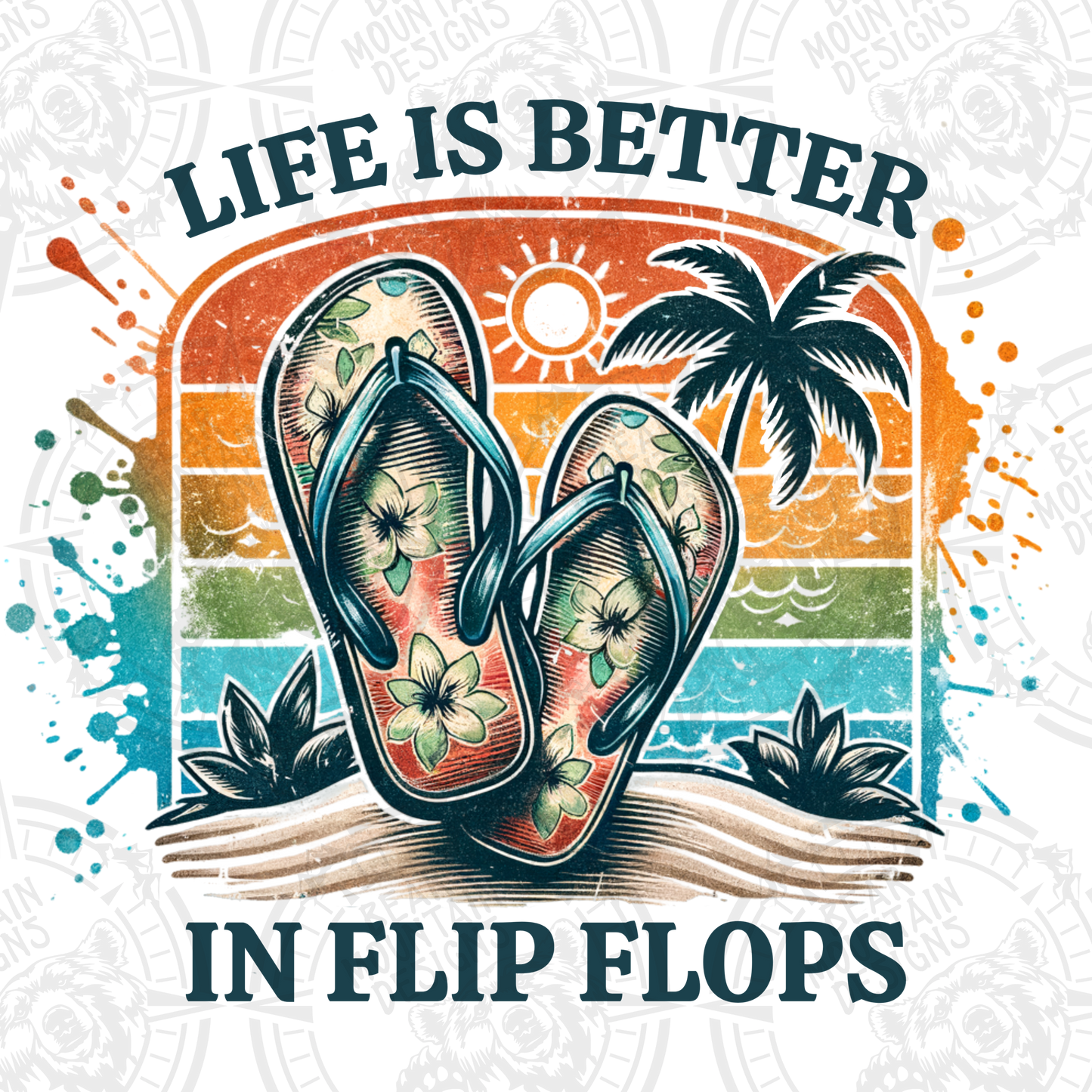 Retro Life Is Better In Flip Flops