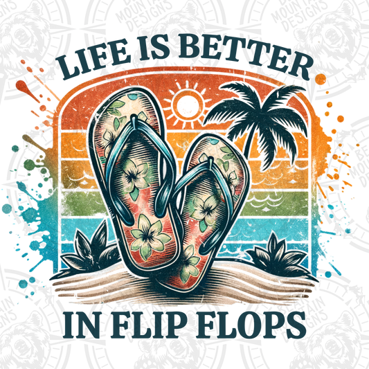 Retro Life Is Better In Flip Flops