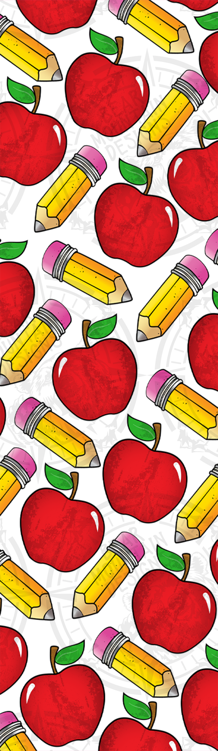 Simple Apples & Pencils - Pen Wrap