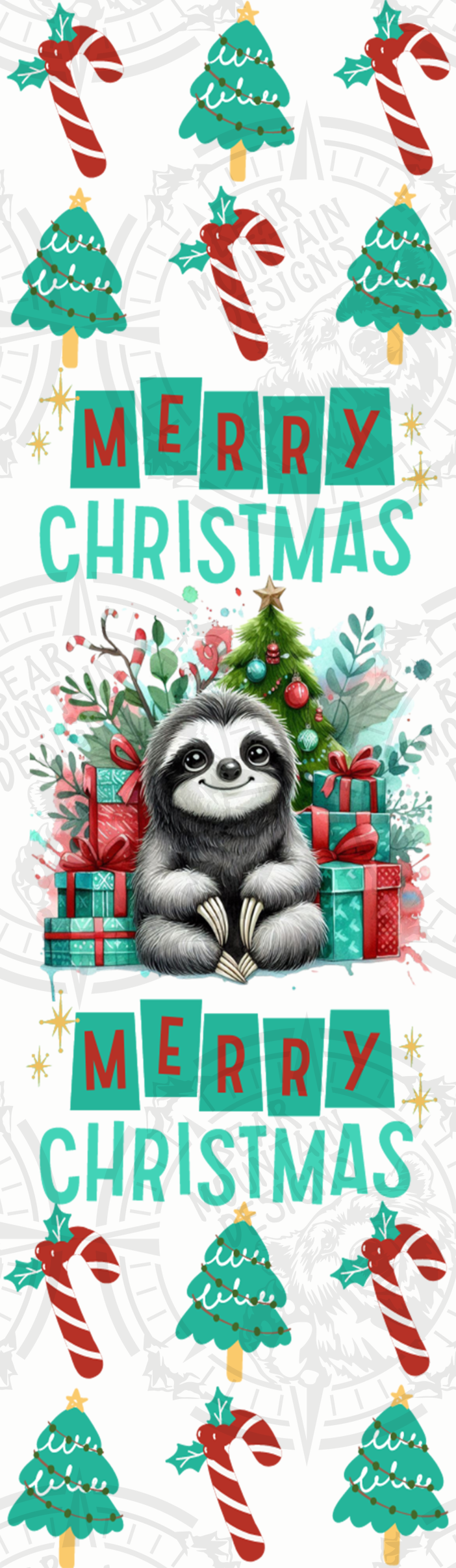 Sloth Merry Christmas - Pen Wrap