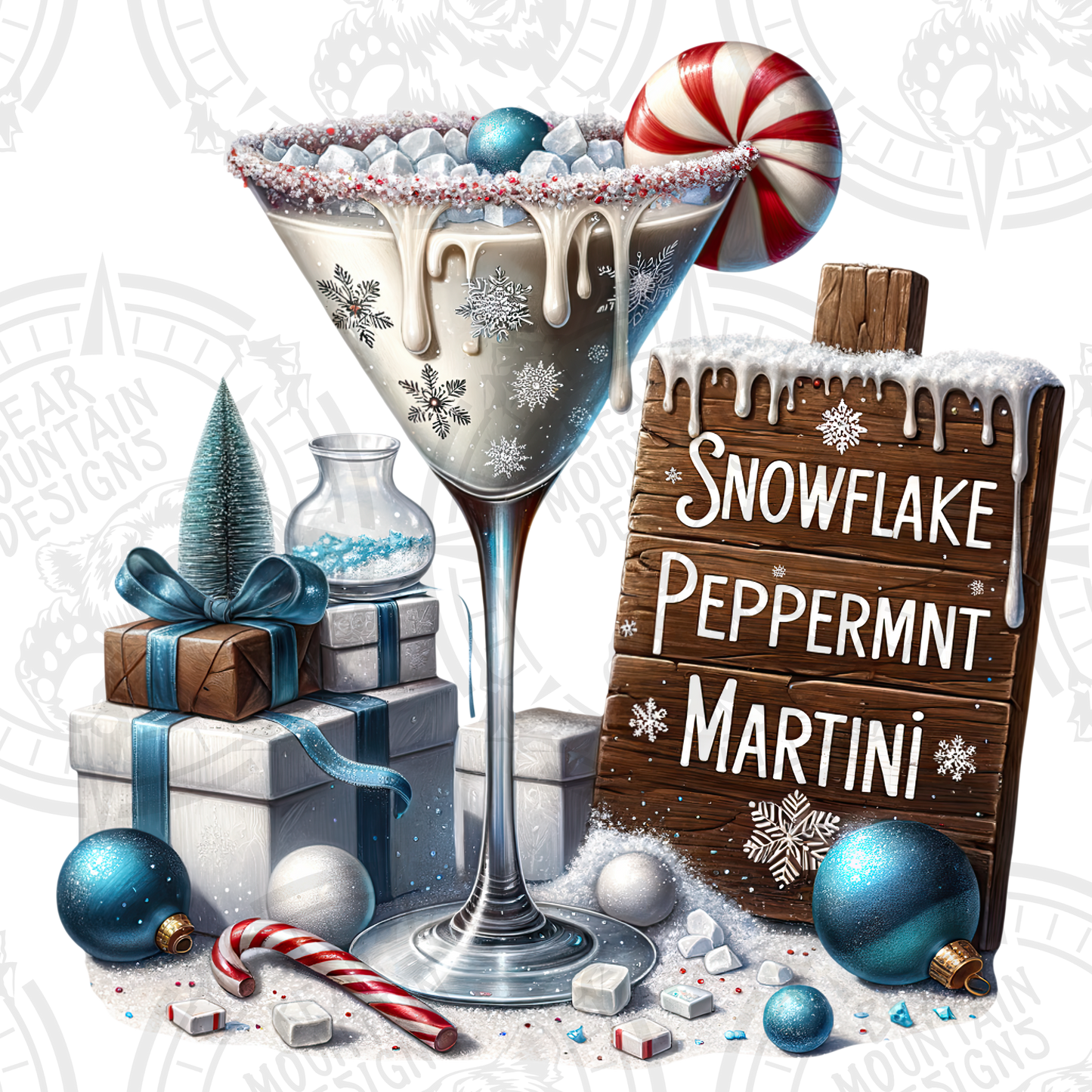 Snowflake Peppermint Martini