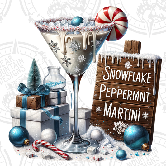 Snowflake Peppermint Martini