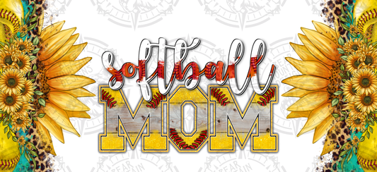 Softball Mom Sunflower - Cup Wrap