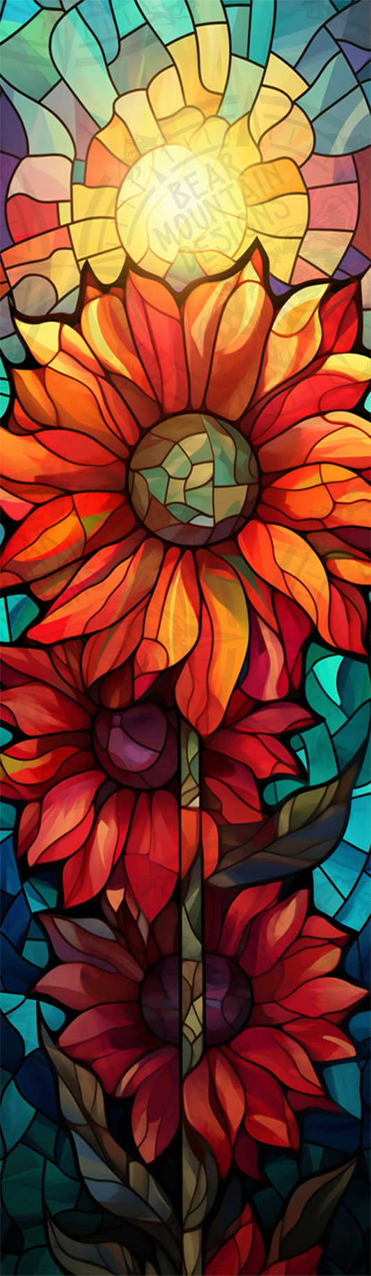 Stained Glass Sunflower 2 - Pen Wrap