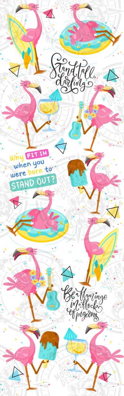 Stand Tall Flamingo - Pen Wrap