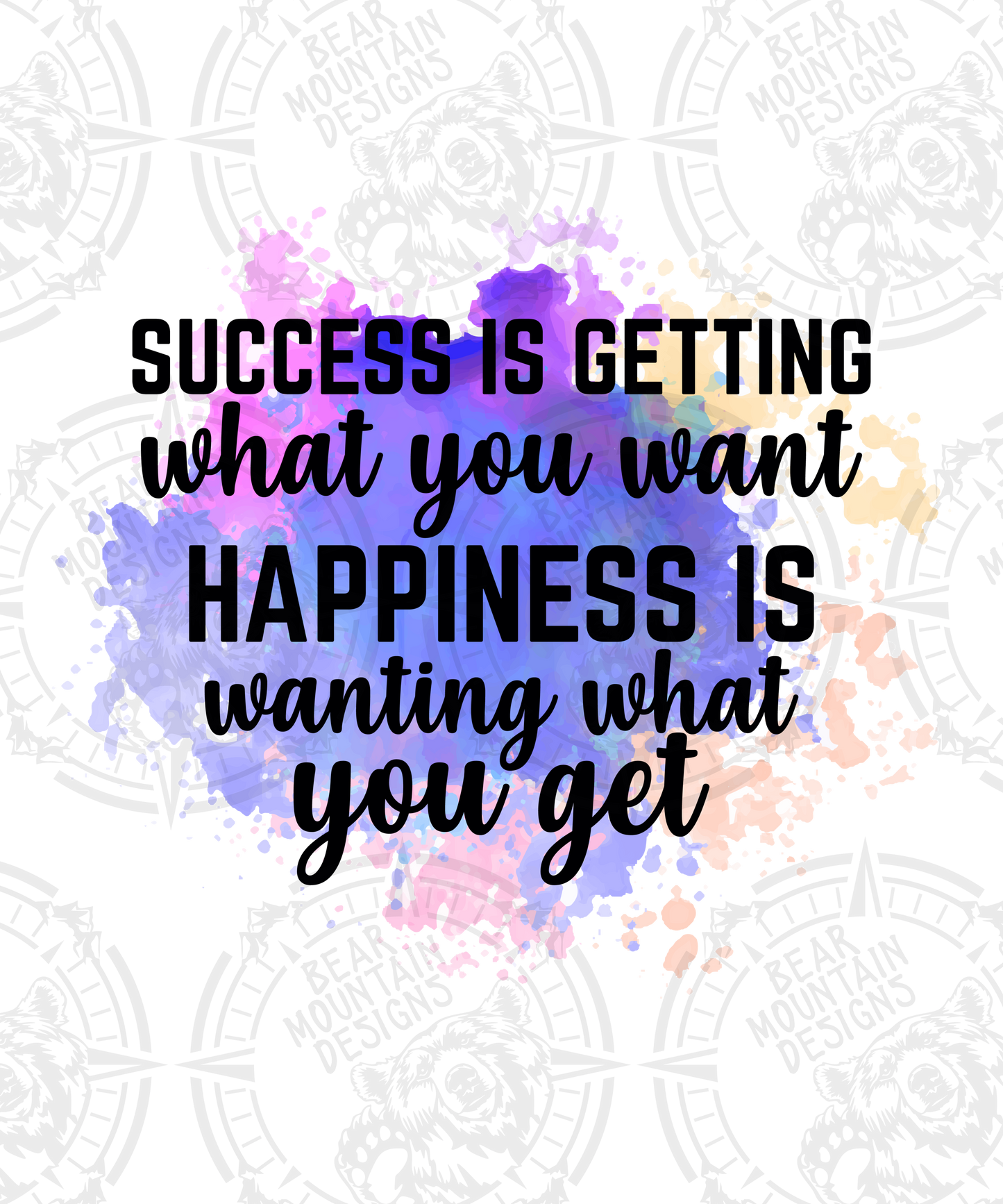 Success Is Getting What You Want