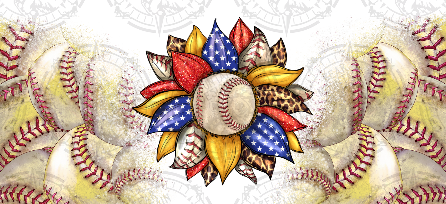 Sunflower Baseball - Cup Wrap