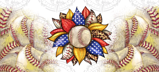 Sunflower Baseball - Cup Wrap