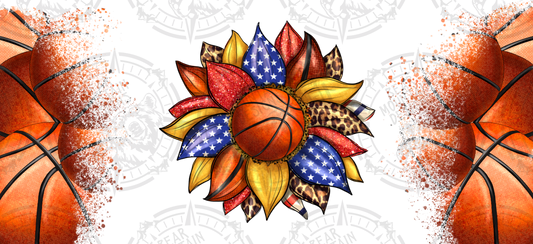 Sunflower Basketball- Cup Wrap