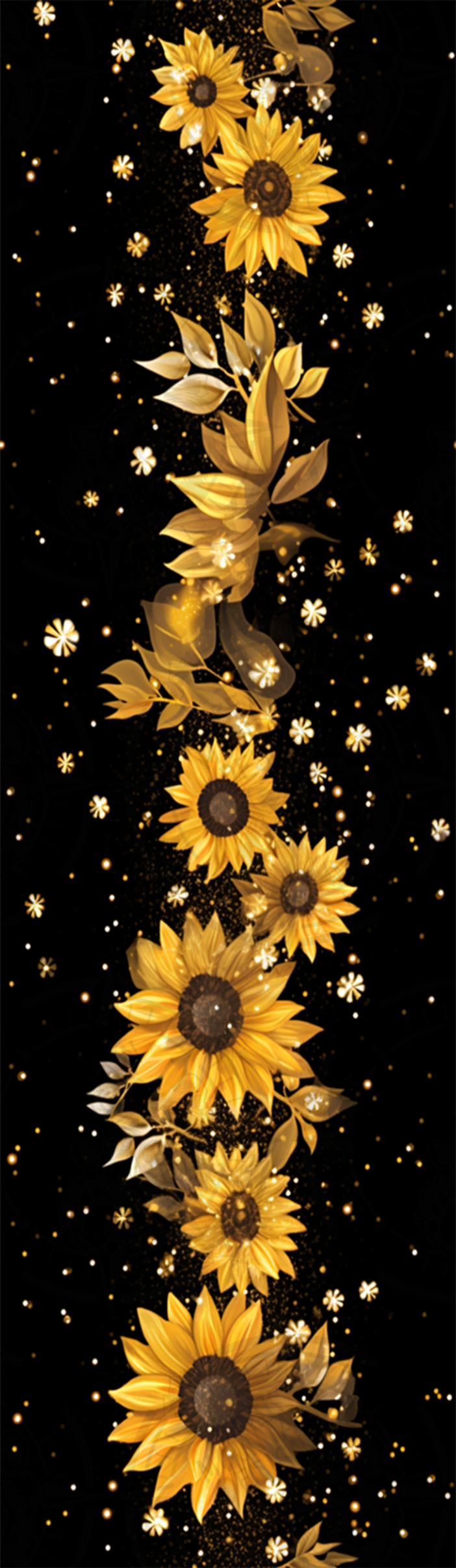 Sunflowers On Black - Pen Wrap