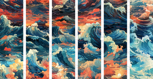 Sunset Crashing Waves Bundle - Pen Wrap