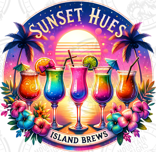 Sunset Hues Island Brews