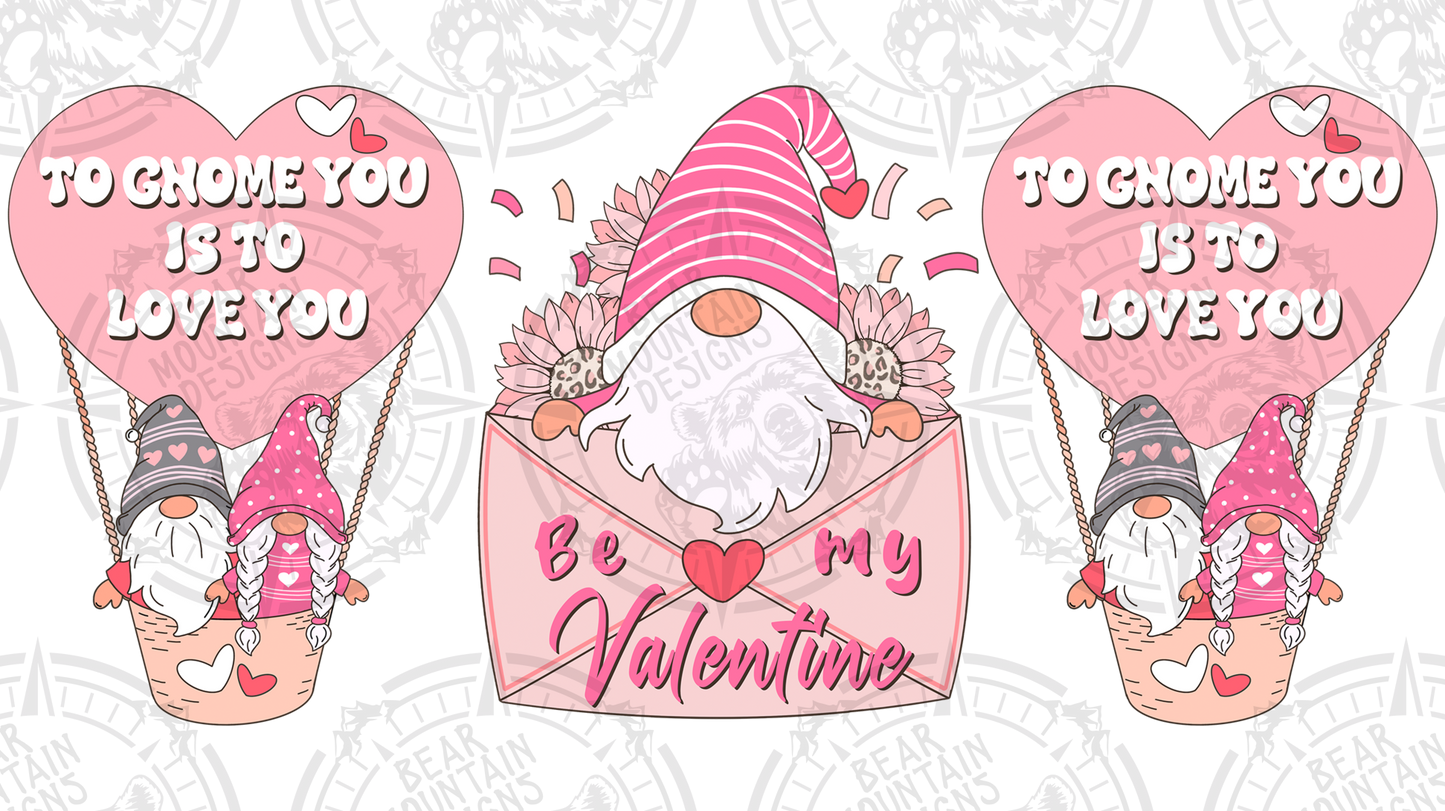 Gnome Be My Valentine - Cup Wrap