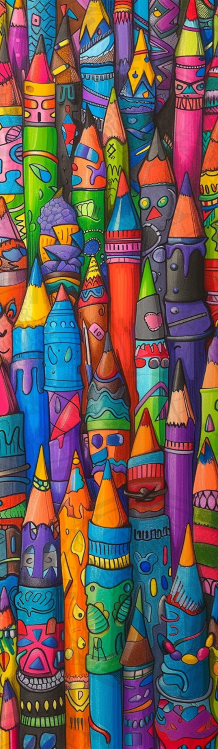 Vibrant Pencils - Pen Wrap