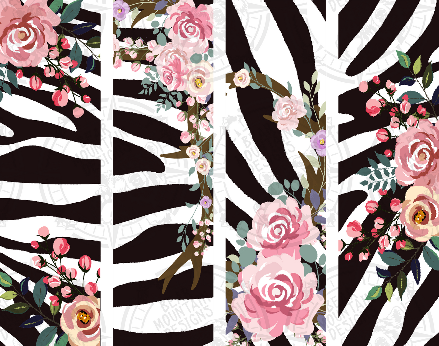 Zebra Rose Bundle - Pen Wrap