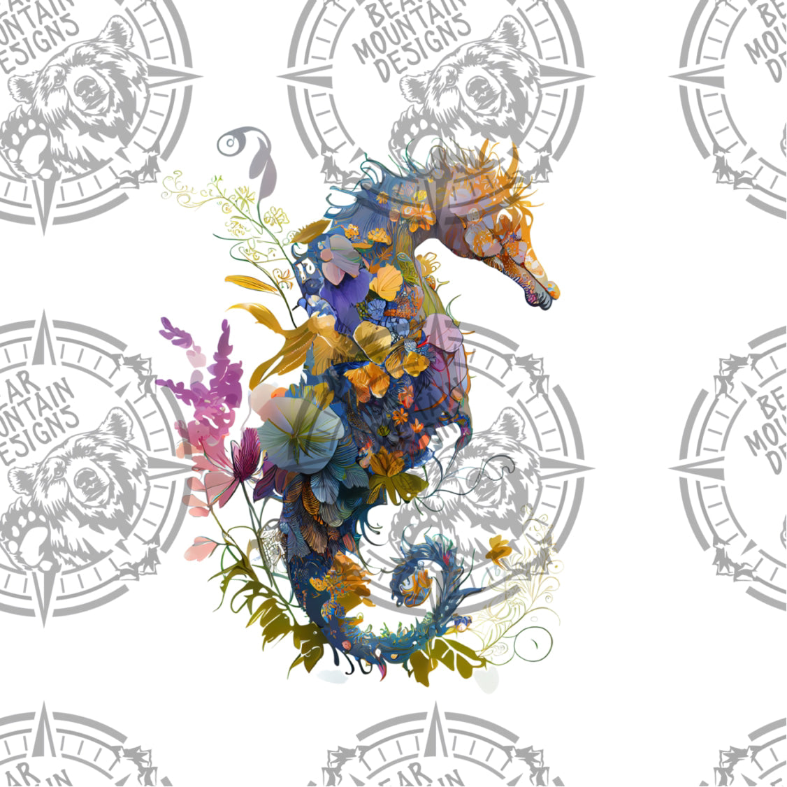 Floral Seahorse 7