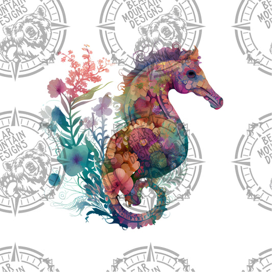 Floral Seahorse 2