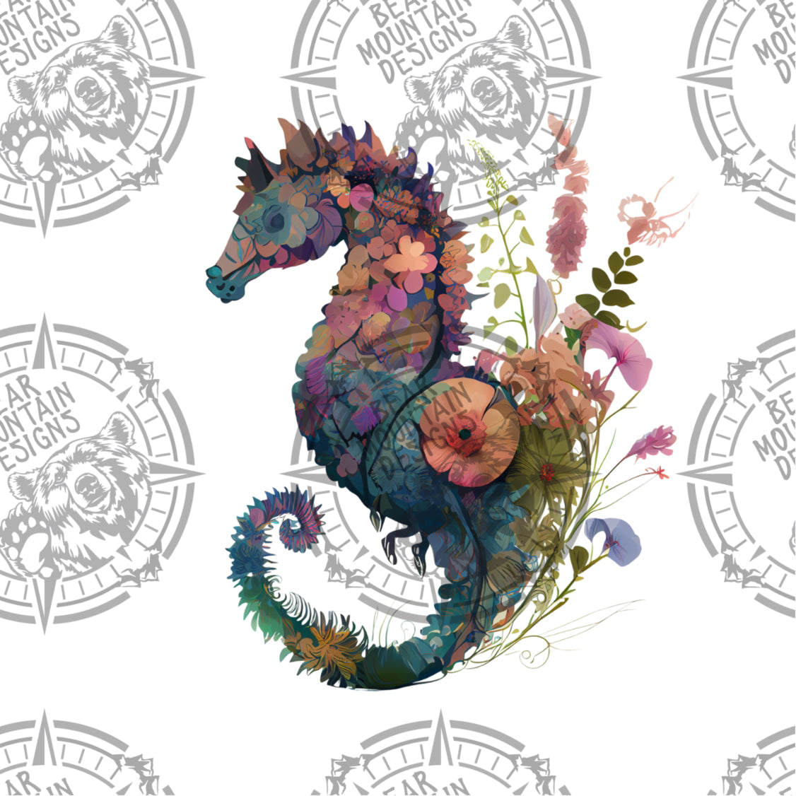 Floral Seahorse 6