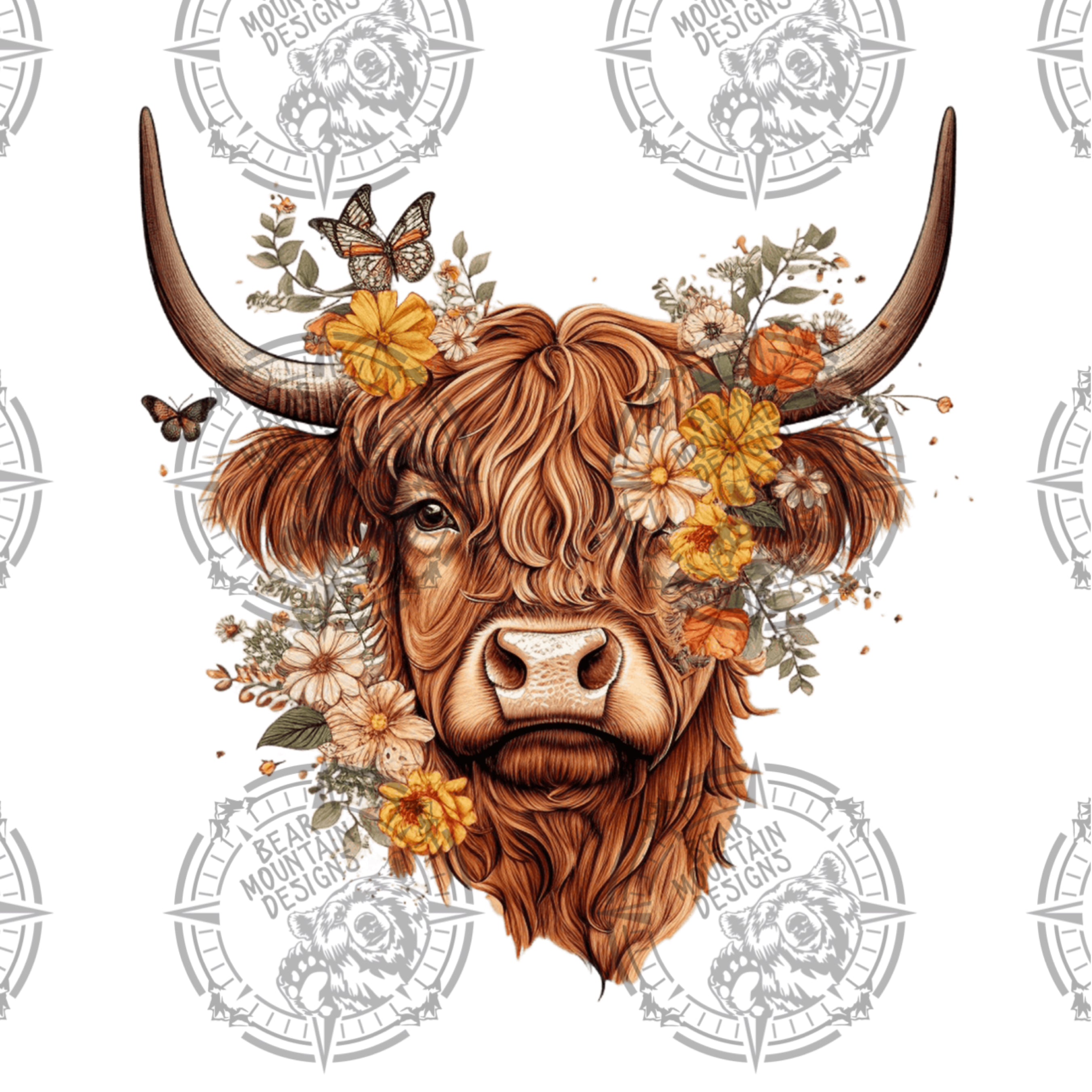 A highland cow tattoo Cut Out Stock Images & Pictures - Alamy