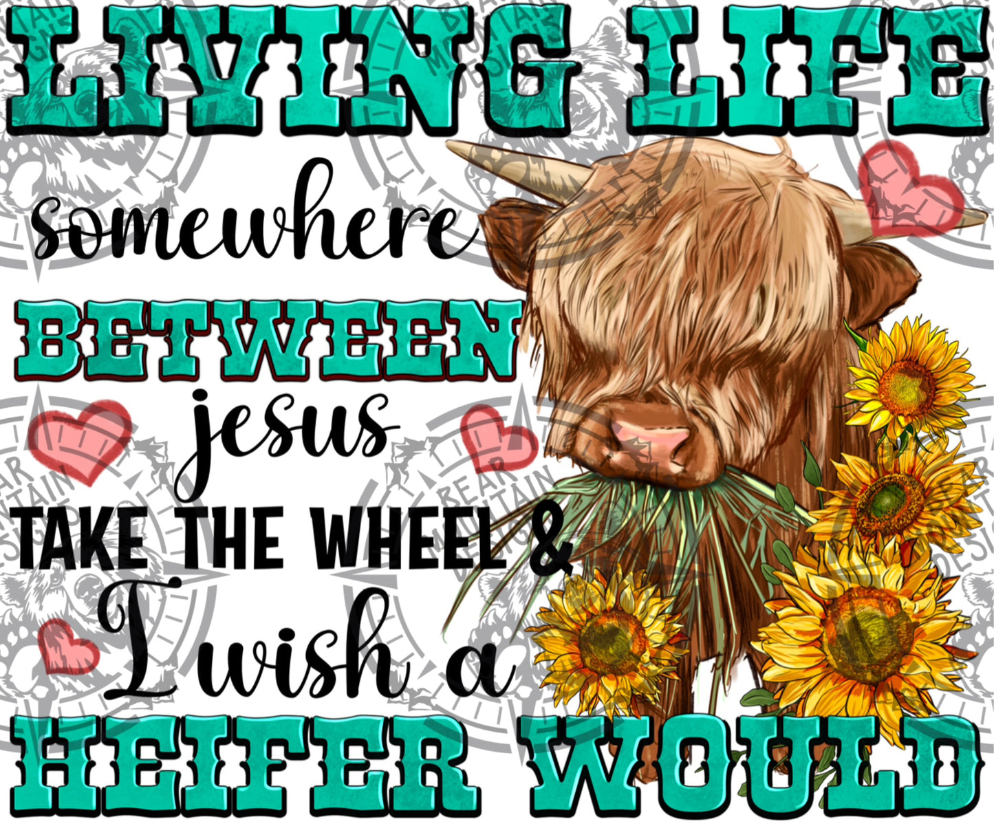 Livin Life Between Jesus Take The Wheel & I Wish A Heifer Would