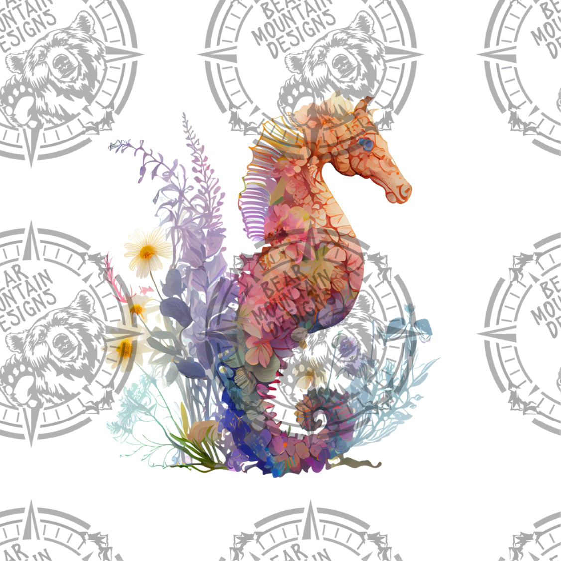 Floral Seahorse 10