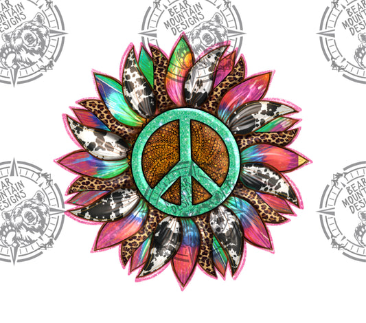 Peace Sign Sunflower